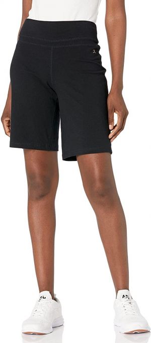 Danskin Women's Essential Wide Waistband Bermuda Short