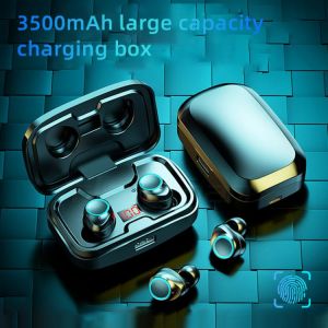 all in one place ביתית TWS Bluetooth 5.0 Earphones 3500mAh Charging Box Wireless Headphone 9D Stereo Sports Waterproof Earbuds Headsets With Microphone