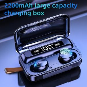 all in one place ביתית TWS Bluetooth 5.0 Earphones 2200mAh Charging Box Wireless Headphone 9D Stereo Sports Waterproof Earbuds Headsets With Microphone