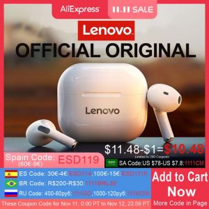 NEW Original Lenovo LP40 TWS Wireless Earphone Bluetooth 5.0 Dual Stereo Noise Reduction Bass Touch Control Long Standby 230mAH