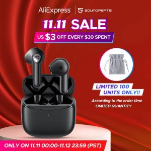 SoundPEATS Air3 Wireless Earphones QCC3040 Bluetooth V5.2 Earbuds AptX-Adaptive, 4 Mics+CVC Noise Cancellation, in-Ear Detection