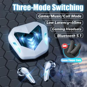 all in one place ביתית Gaming Headsets 65ms Low Latency TWS Bluetooth 5.1 Headphone Sports Waterproof Wireless Earphone Noise Cancelling Earbuds Gamer