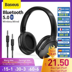 Baseus D02 Pro Wireless Headphones Bluetooth Earphone 5.0 Foldable Headset Sport Headphone Gaming Phone Fone Bluetooth Earbuds