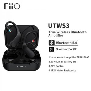 FiiO UTWS3 Bluetooth V5.0 aptX/TWS + Earbuds Hook MMCX/0.78mm Connector with Mic Support/30 Hours Playback and APP Control