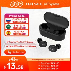 QCY T1C Power HiFi stereo earphone wireless headset Bluetooth 5.0 headphone AAC earbuds with microphone customizing APP