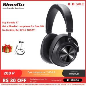 Bluedio T7 Wireless Headset Bluetooth Headphones ANC bluetooth 5.0 HIFI sound with 57mm loudspeaker face recognition for phone