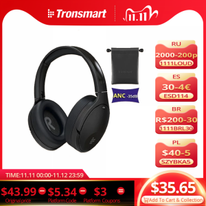 Tronsmart Apollo Q10 Bluetooth 5.0 Headphones Active Noise Cancelling Wireless Headset with100-hour Playtime,Touch/App Control