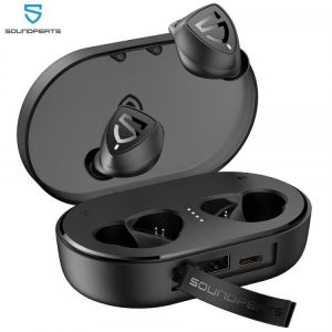 SoundPEATS TWS Bluetooth 5.0 True Wireless Stereo Earbuds Trueshift 2 in-Ear Wireless Earphones IPX7 Waterproof  Type C Headset