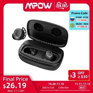 Mpow M30 Plus Bluetooth 5.0 True Wireless Earbuds 100h Playtime iPX8 Sweatproof TWS Earphones USB-C Charging For iPhone Xiaomi