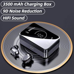 A28 Wireless Headphones 3500mAh Charging Box 9D Stereo Sound Active Noise Reduction Waterproof Sports Earplugs With Microphone