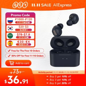 QCY HT01C Hybrid ANC Headphone-35dB Bluetooth Earphone Wireless Charging TWS Earbuds Active Noise Cancellation Customizing APP