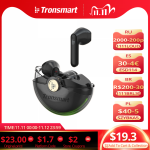 Tronsmart Battle Wireless Earphones Gaming Bluetooth Headphone with Ultra-Low Latency,20-hour Playtime,support Music/Gaming mode