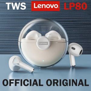 Original Lenovo LP80 Headphone TWS Bluetooth Wireless Earphones Sports Movement Fitness Headset Low Latency Gaming Music Earbuds