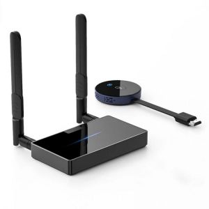 50M Wireless HDMI Video Transmitter and Receiver Kits 5G Wireless mini Projector 4K for Home Plug and Play Streaming tv Stick pc