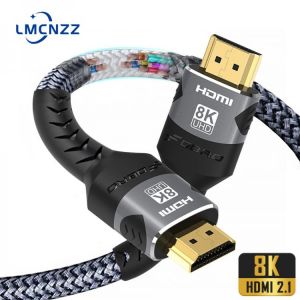 8K HDMI Cable 48Gbps 6.6FT/2M 10FT/3M, Highwings Ultra High Speed HDMI Braided Cord-4K@120Hz 8K@60Hz, DTS:X, HDCP 2.2 & 2.3