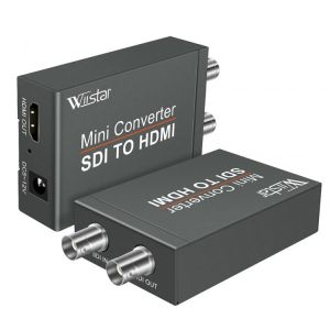 Wiistar HD 3G Video Mini Converter SDI to HDMI SDI Adapter Converter with Audio Auto Format Detection For Camera WITH DC CABLE