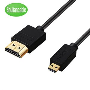 Micro HDMI to HDMI Cable Gold Plated 2.0 3D 4k 1080P high speed HDMI Cable Adapter for HDTV PS3 XBOX PC camera 1m 1.5m 2m 3m