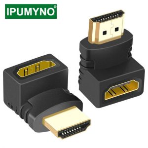HDMI-Compatible Adapter Splitter Male To Female 90 270 Degree Right Left Converter Extender For PS4 Projetor HDTV Laptop Monitor