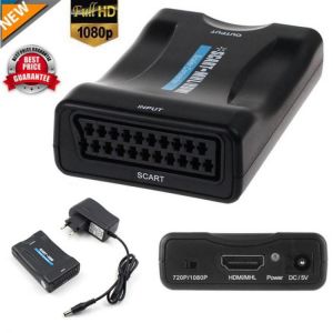 Video Adapter SCART To HDMI-compatible Cable Converter 1080P Video Audio Adapter For HD TV DVD For 1080P HDTV STB Sky Box