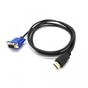 1M HDMI-compatible To VGA D-SUB Male Video Ad Ter Cable Lead For TV PC Computer Durable Video Ad Ter Cable