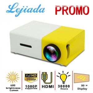 LEJIADA YG300 Pro LED Mini Projector 480x272 Pixels Supports 1080P HDMI USB Audio Portable Home Media Video Player
