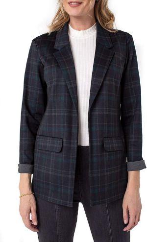 Liverpool Boyfriend Blazer with Princess Dart Pattern Knit- 1
