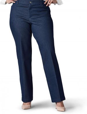 Lee Women's Plus Size Flex Motion Regular Fit Trouser Pant