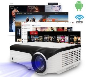 Digital full HD home theater 4k projector smart android native 1080p high lumens WIFI projector