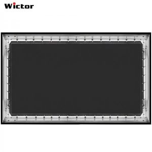 WICTOR 120-inch 16:9 4K Fixed Frame Acoustic Transparent projection screen Woven Acoustic Transparent  home theatre system