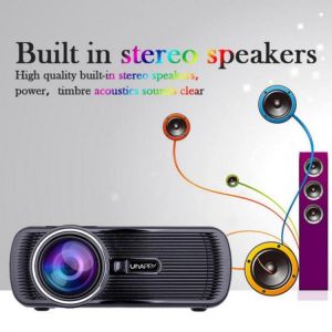 Projector Mini Home Theater 1080P Full HD HDMI Bluetooth WIFI LED Projector Video Media Player Black EU