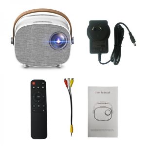 Aibecy 1080P Supported 1000 Lumens Portable Movie Projector Built-in Speaker YG230 Mini LED Projector  with AV/USB/HD/TF/Micro