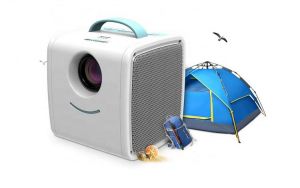 portable MINI LED projector Single-chip LCD technology Contrast Ratio 500  2019 china factory supply