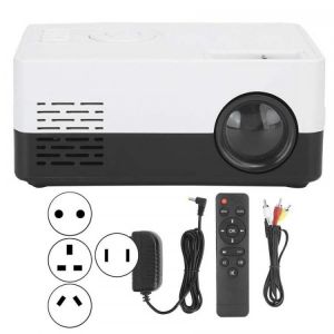 1080p Full High Definition Portable Mini Projector Smart Home Theater Black White 100-240V with for HDMI-compatible/AV/USB