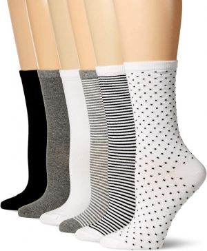 Amazon Essentials Women's 6-Pack Casual Crew Sock