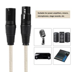 BK2019G High Quality XLR Male To Female Microphone Cable Audio Mic Cable BK2019G Male To Female Audio Cable (20M)