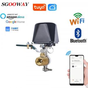 Tuya Smart WiFi Water Valve Gas Valve Bluetooth Compatible with Alexa Google Home Shut Off Controller