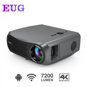 Video Projector Beamer Led 7200 Lumens Wireless Airplay 10000:1 Contrast Ratio Freeshipping Home Theater Projector For Phone
