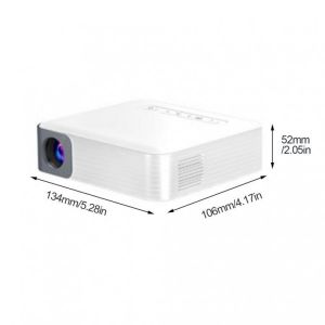 Leisure MINI Projector 1080P Support WiFi Synchronize Smart Phone Screen 200"Mini Projector Work with TV Stick PS4