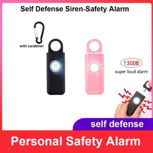 Self Defense Siren Safety Alarm for Women Keychain with SOS LED Light Personal Self Alarm Personal Security Keychain Alarm