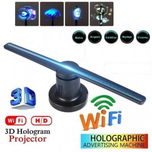 3d fan Hologram projector Advertising Display hologram Fan Holographic Imaging lamp 3d Display Advertising logo Light EU PLUG