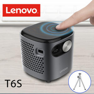 Lenovo Mobile Mini Projector T6S DLP LED Portable 70ANSI Lumens 854*480P 1G DDR3 16GB eMMC Andriod7.1 WIFI Beamer Home Theatre