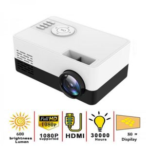Lejiada new j16 led mini projector 320x240 pixels supports 1080p hdmi-compatible usb portable audio home media player video