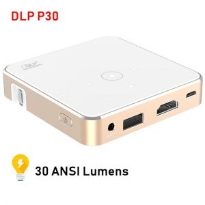 P30 DLP Mini Portable Projector Full HD 1080P Multimedia System Video Beamer for Home Cinema
