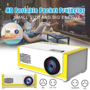 M1 Portable Mini Projector 1800 Lumens HDMI 1080P Mini Home Projector 3.5mm Audio For AV USB SD TF Card USB Pocket Beamer
