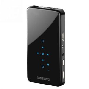 Mini Projector Bluetooth 4.2 HD 1080P Portable Projector 2.4G WiFi for Android 7.1 Phone with Tripod for DLP 0.3 Inch DMD