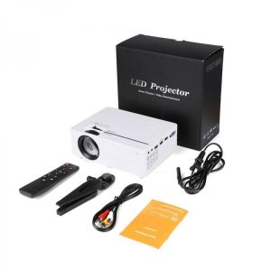 Mini Projector HD 1280x720P Portable Beamer Support Full HD 1080P VGA USB AV TF Card Same Screen Media Player LED Video EU Plug