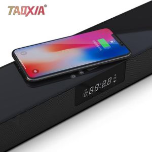 Wireless Charging Bluetooth Speaker Multi Function Stereo Surround Sound With Remote Control Larm