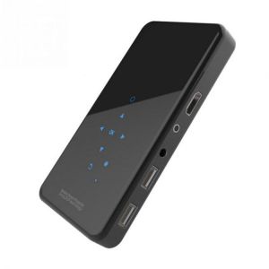 Portable Micro HD Projector Mini Home 1080P Bluetooth 4.2 Wireless Projector 2.4G WiFi for Android 7.1 with Tripod Stand