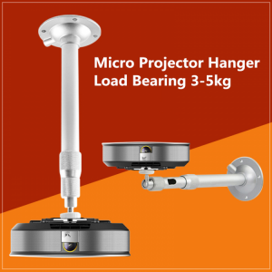360 Degree Adjustable Projector Ceiling Mount 1/4 Screw Camera Monopods 20-40cm Extendable Wall Hanger Projector Bracket Holder