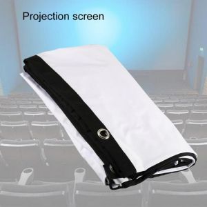 H150 150 inch 16:9 Portable Projector Screen HD Foldable Projection Screen White for Wall Mounted Home Theater Bar Travel
